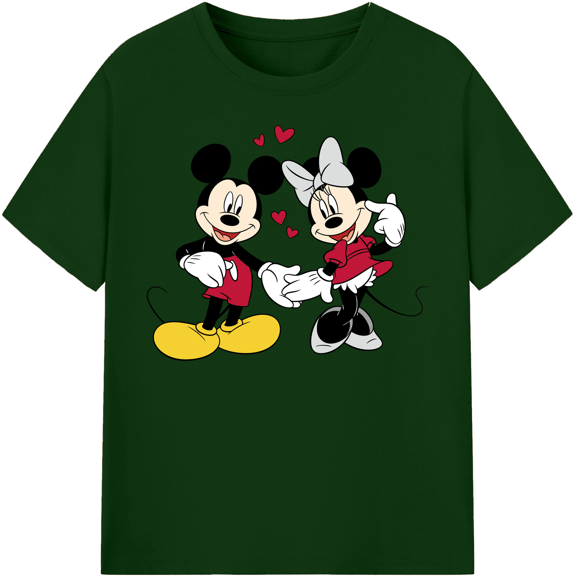 （画像用） ミッキーマウス Mickey Mouse 綿100％半袖Tシャツ（フロントプリント）